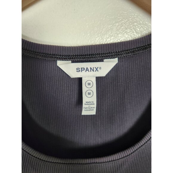 Spanx Women's Sz. M On The Move Maxi Dress In Black Sleeveless - Picture 2 of 7